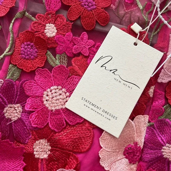 Floral Pink Midi Dress - Picture 2 of 3